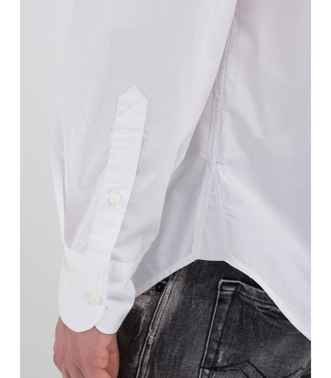 コツトンポプリン Rロゴシャツ 詳細画像 ホワイト 5